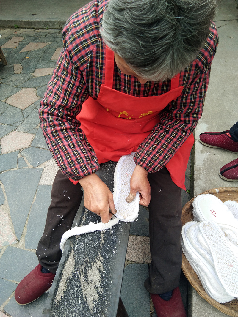 手工布鞋制作流程 - 纯手工布鞋 - 安徽省岳西县