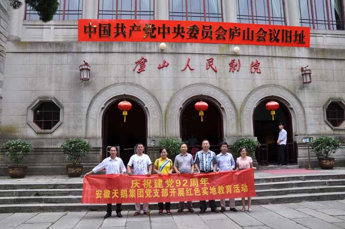 安徽天鹅集团党支部开展红色实地教育活动